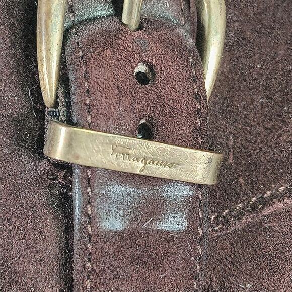 Salvatore Ferragamo Women's Flats Monk Strap Suede | 10 AAAA - Picture 14 of 16